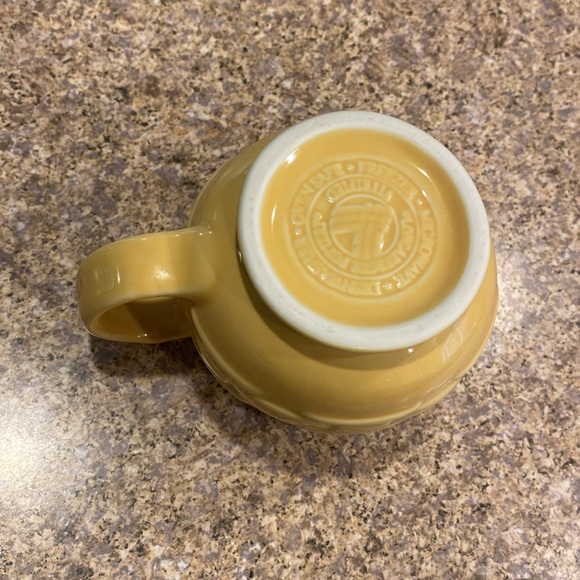 Longaberger Butternut Yellow Pottery Creamer Woven Traditions - Picture 8 of 15
